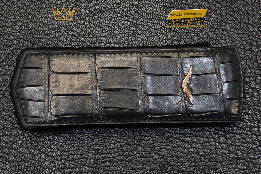 Kỳ Lân Luxury Bao da Vertu Signature S da ca sau 1 Bao da Vertu Signature S da cá sấu