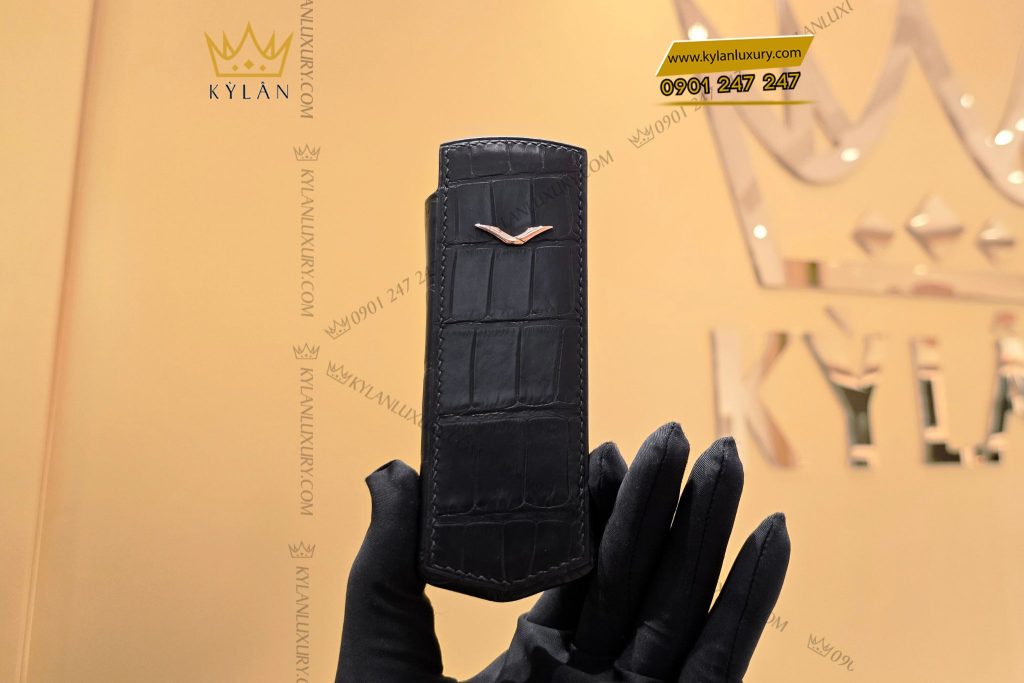 Kỳ Lân Luxury Bao da Vertu Signature S da ca sau 7 Bao da Vertu Signature S da cá sấu