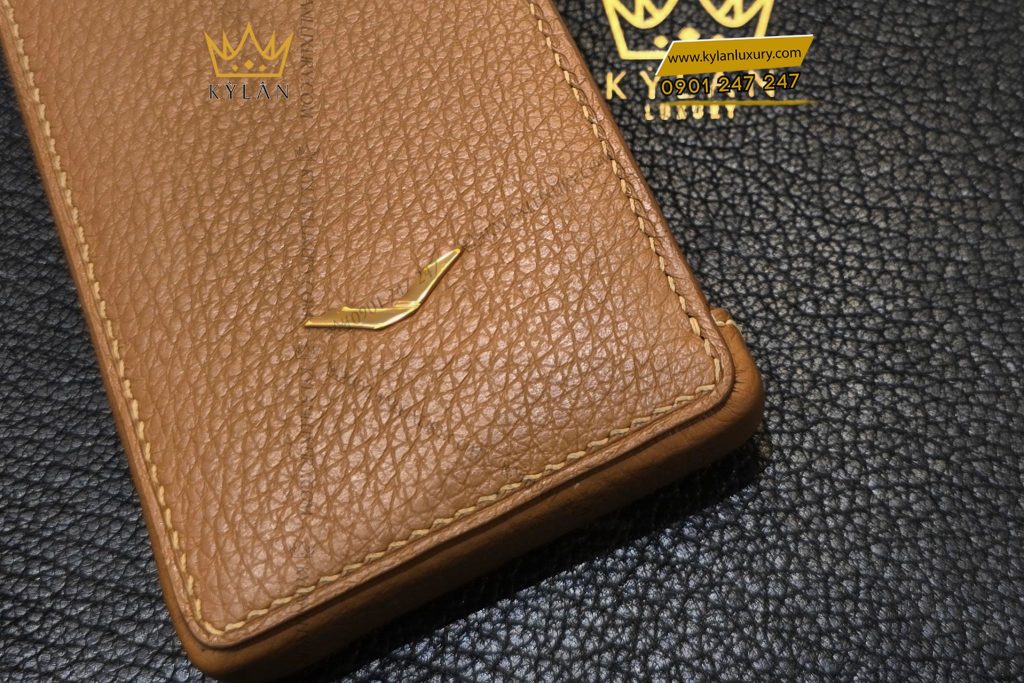 Kỳ Lân Luxury Bao da dien thoai MetaVertu da togo nau 7 Bao da điện thoại MetaVertu da togo nâu