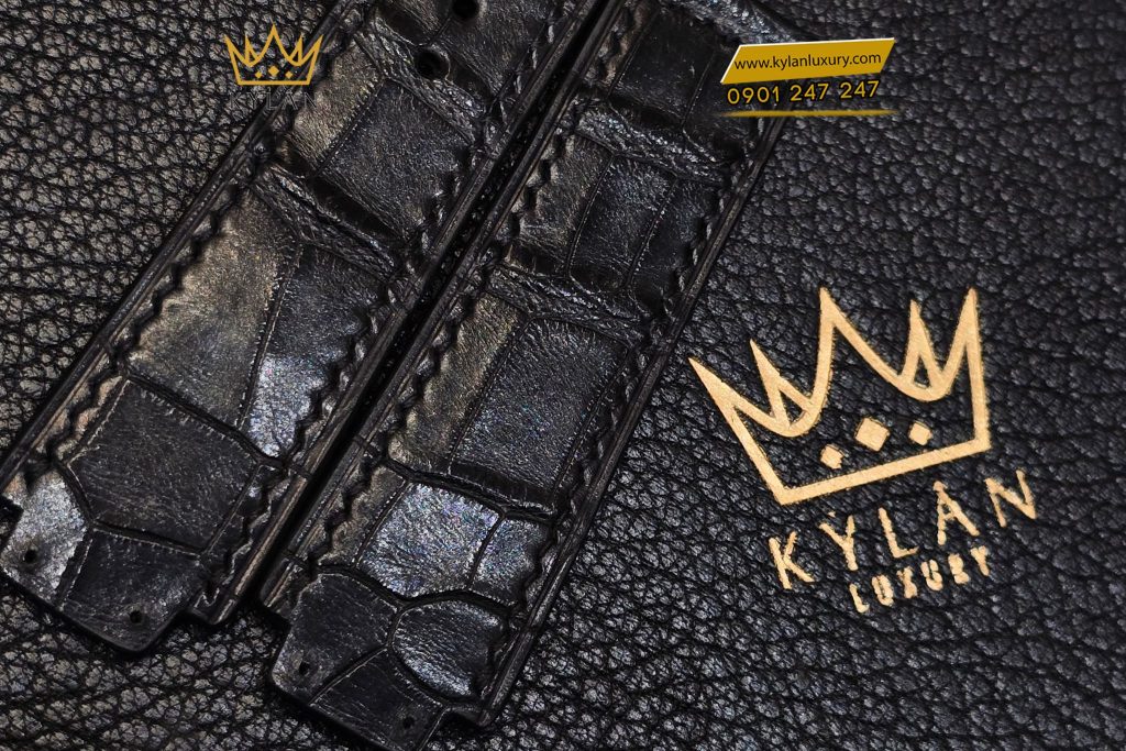 Kỳ Lân Luxury Day dong ho Hublot Black Alligator 8 Dây đồng hồ Hublot Black Alligator
