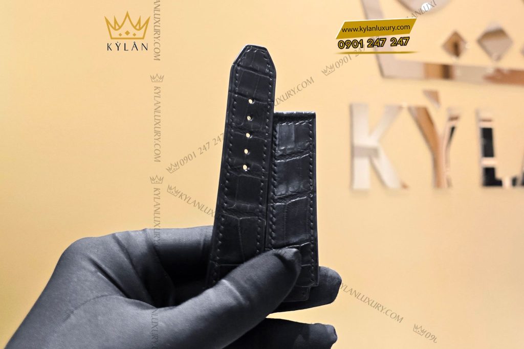 Kỳ Lân Luxury Day dong ho Hublot Black Alligator 9 Dây đồng hồ Hublot Black Alligator
