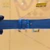Dây đồng hồ da cá sấu màu xanh Navy