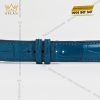 Dây đồng hồ da cá sấu màu xanh Navy