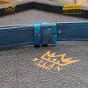 Dây đồng hồ da cá sấu màu xanh Navy