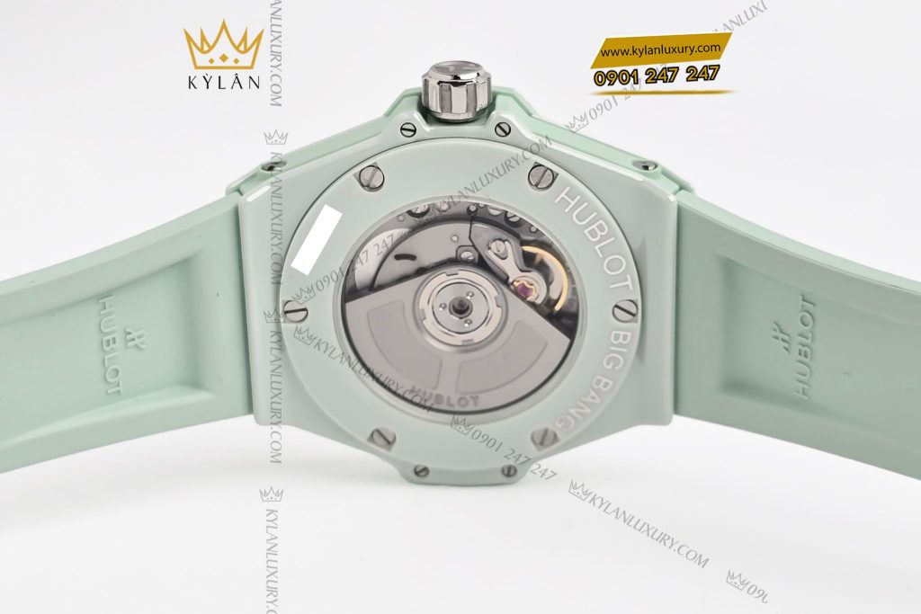 Kỳ Lân Luxury Dong Ho Hublot Big Bang One Click Mint Green Ceramic Diamonds 33mm 10 Đồng hồ Hublot Big Bang One Click Mint Green Ceramic Diamonds 33mm
