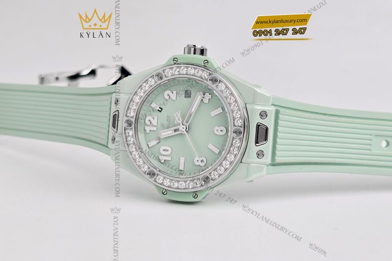 Đồng hồ Hublot Big Bang One Click Mint Green Ceramic Diamonds 33mm