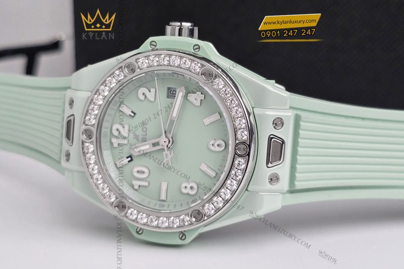 Đồng hồ Hublot Big Bang One Click Mint Green Ceramic Diamonds 33mm