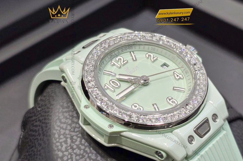 Đồng hồ Hublot Big Bang One Click Mint Green Ceramic Diamonds 33mm