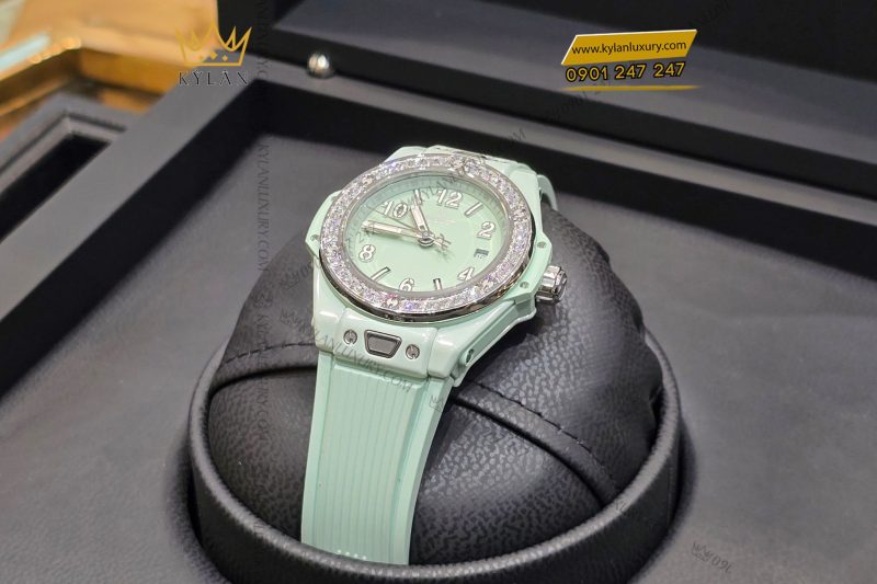 Đồng hồ Hublot Big Bang One Click Mint Green Ceramic Diamonds 33mm