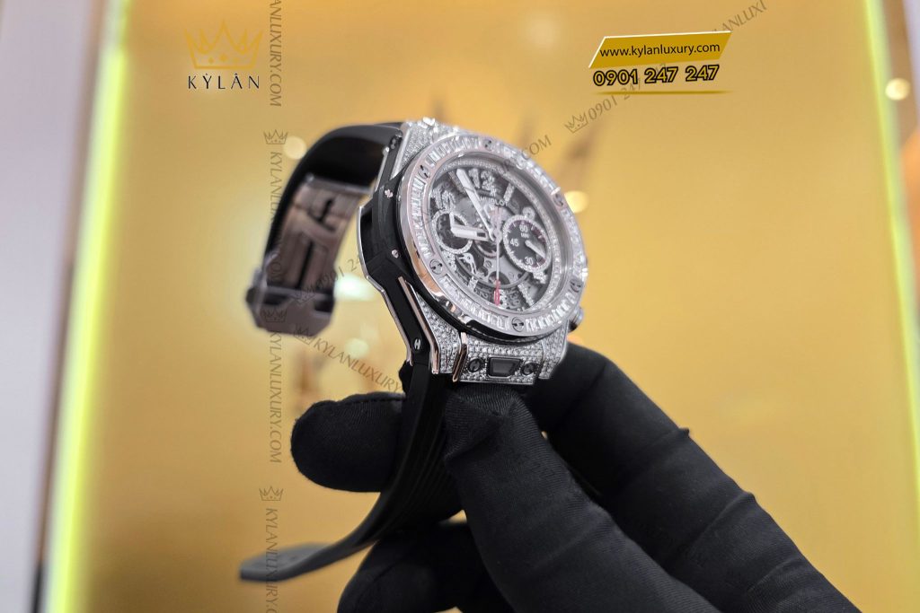 Kỳ Lân Luxury Dong ho Hublot Big Bang Unico Titanium Jewellery 4 Đồng hồ Hublot Big Bang Unico Titanium Jewellery