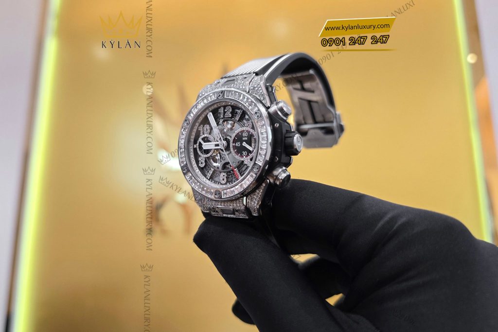 Kỳ Lân Luxury Dong ho Hublot Big Bang Unico Titanium Jewellery 7 Đồng hồ Hublot Big Bang Unico Titanium Jewellery