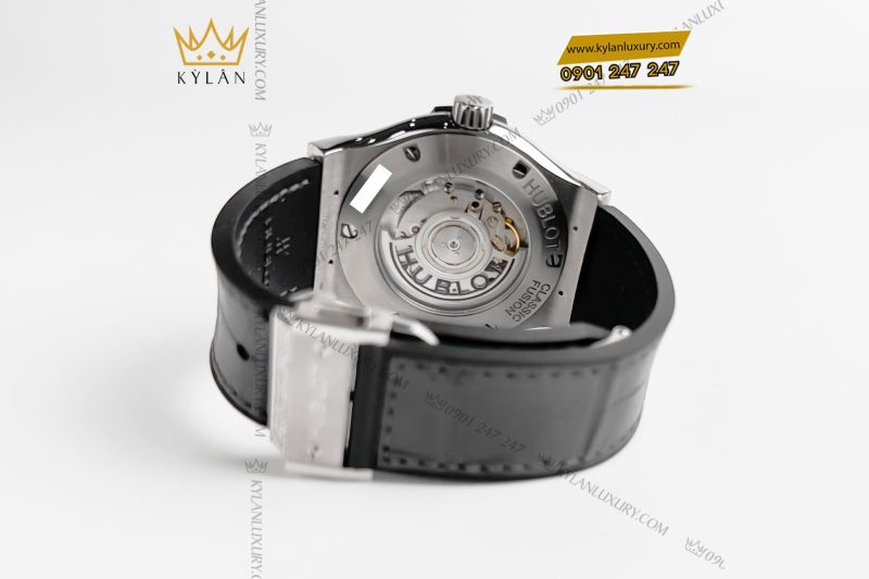 Đồng hồ Hublot Classic Fusion Grey Titanium custom kim cương 42mm