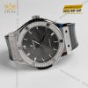 Đồng hồ Hublot Classic Fusion Grey Titanium custom kim cương 42mm