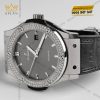 Đồng hồ Hublot Classic Fusion Grey Titanium custom kim cương 42mm