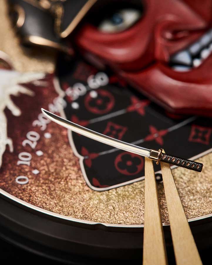 Kỳ Lân Luxury Dong ho Louis Vuitton Tambour Bushido Automata 5 Đồng hồ Louis Vuitton Tambour Bushido Automata