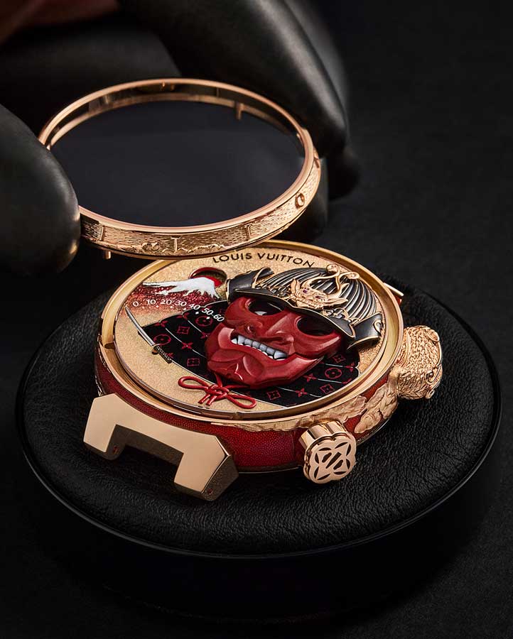 Kỳ Lân Luxury Dong ho Louis Vuitton Tambour Bushido Automata 6 Đồng hồ Louis Vuitton Tambour Bushido Automata