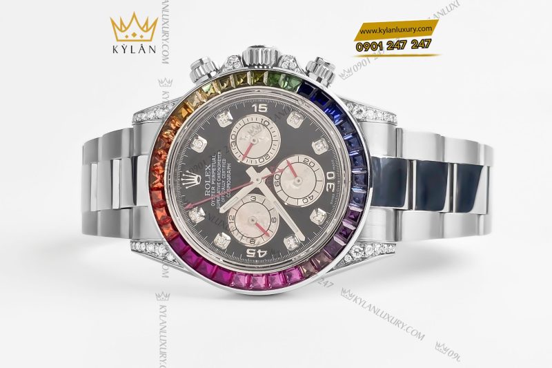 Đồng hồ Rolex Cosmograph Daytona 116520 custom kim cương