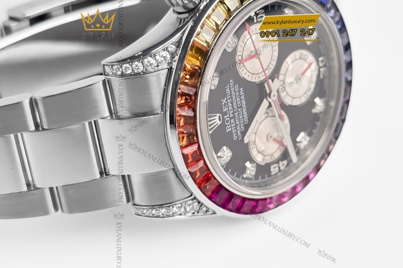 Đồng hồ Rolex Cosmograph Daytona 116520 custom kim cương