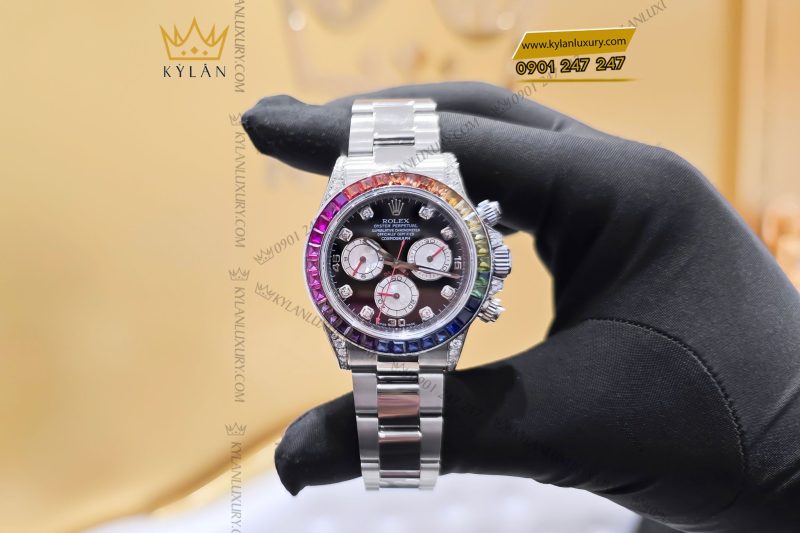Đồng hồ Rolex Cosmograph Daytona 116520 custom kim cương