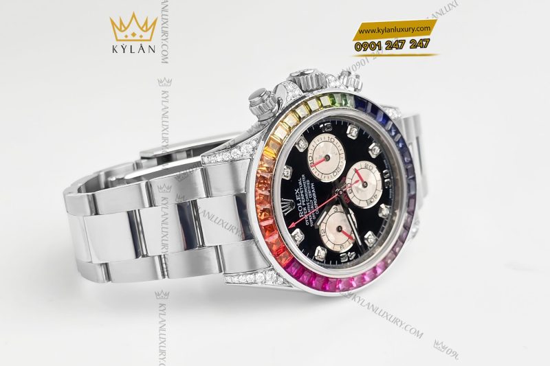Đồng hồ Rolex Cosmograph Daytona 116520 custom kim cương