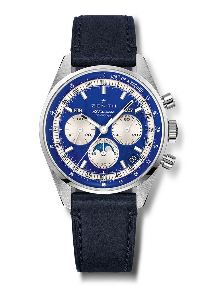 Kỳ Lân Luxury Dong ho Zenith Chronomaster Original Triple Calendar Lapis Lazuli 2 Đồng hồ Zenith Chronomaster Original Triple Calendar Lapis Lazuli