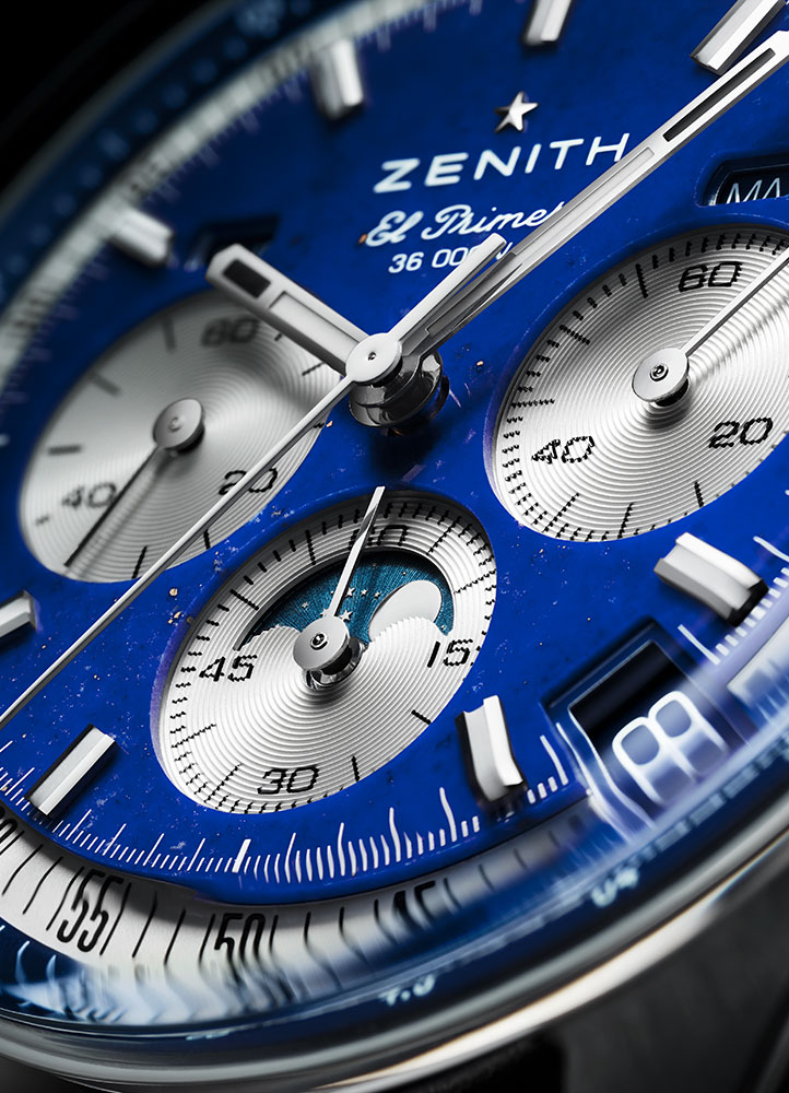 Kỳ Lân Luxury Dong ho Zenith Chronomaster Original Triple Calendar Lapis Lazuli 5 Đồng hồ Zenith Chronomaster Original Triple Calendar Lapis Lazuli
