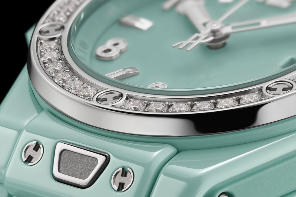 Kỳ Lân Luxury Dong ho gom Big Bang Unico Mint Green Ceramic 2 Đồng hồ gốm Big Bang Unico Mint Green Ceramic