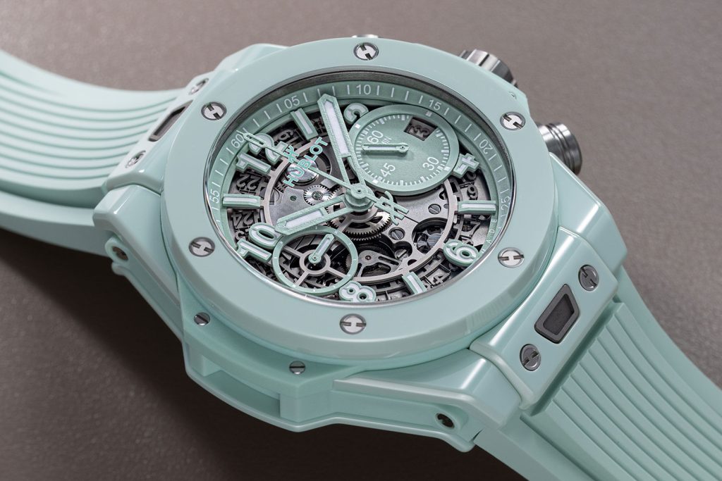 Kỳ Lân Luxury Dong ho gom Big Bang Unico Mint Green Ceramic 3 Đồng hồ gốm Big Bang Unico Mint Green Ceramic