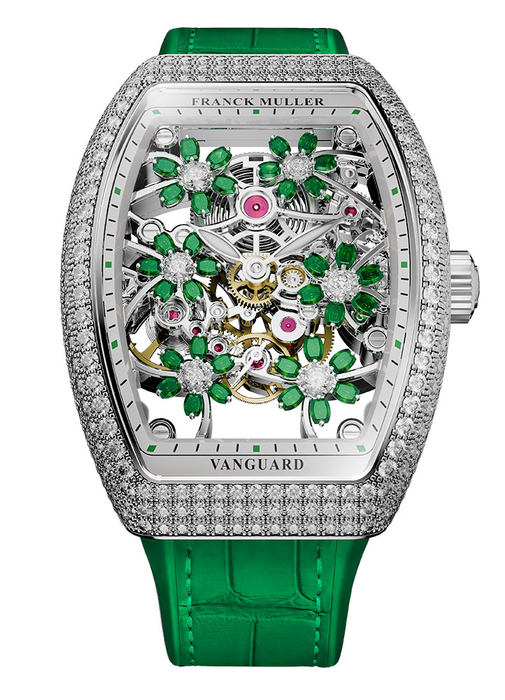 Kỳ Lân Luxury Vanguard Curvex Cut Flower 4 Những chiếc đồng hồ Franck Muller ấn tượng 2025