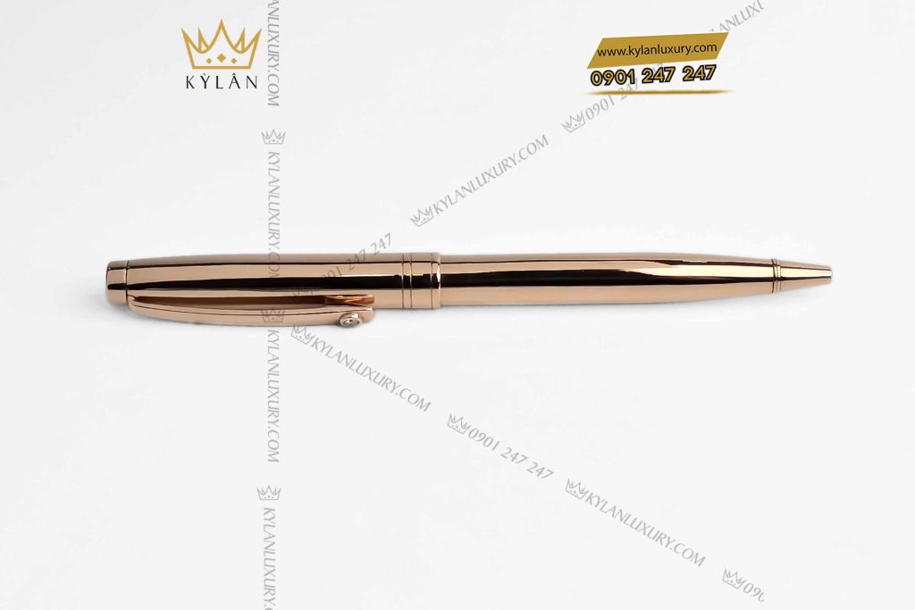 Kỳ Lân Luxury but vang nguyen khoi au750 dinh kim cuong 2 4 Bút vàng nguyên khối Au750 đính kim cương