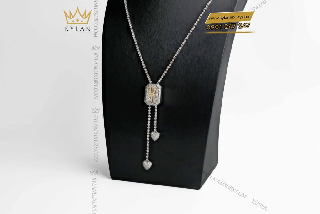 Kỳ Lân Luxury day chuyen dt vang nguyen khoi au750 dinh kim cuong 6 Dây chuyền DT vàng nguyên khối Au750 đính kim cương