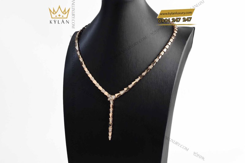 Dây chuyền vàng nguyên khối Au750 đính kim cương