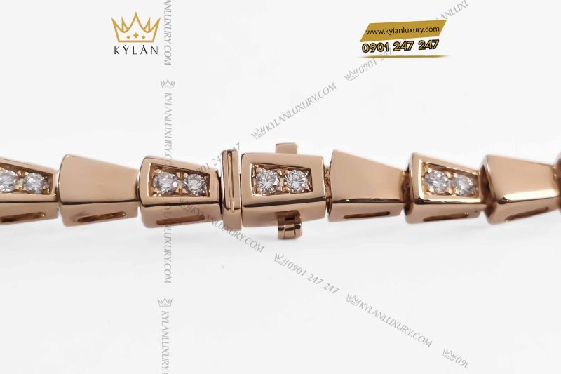 Dây chuyền vàng nguyên khối Au750 đính kim cương