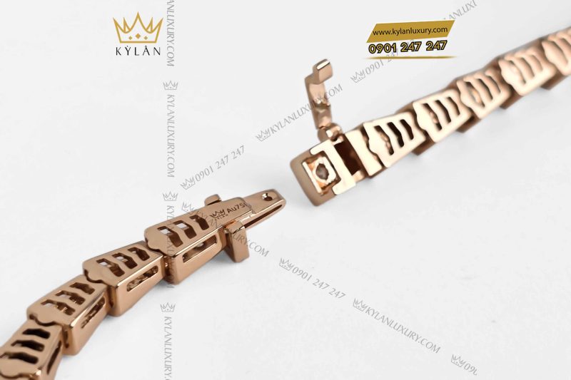 Dây chuyền vàng nguyên khối Au750 đính kim cương