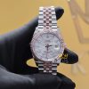 Kỳ Lân Luxury dong ho Rolex Datejust 126231 0033 mat so hoa tiet gap nep anh bac 1 Đồng hồ Rolex Datejust 36 126231-0033 mặt số họa tiết gấp nếp ánh bạc