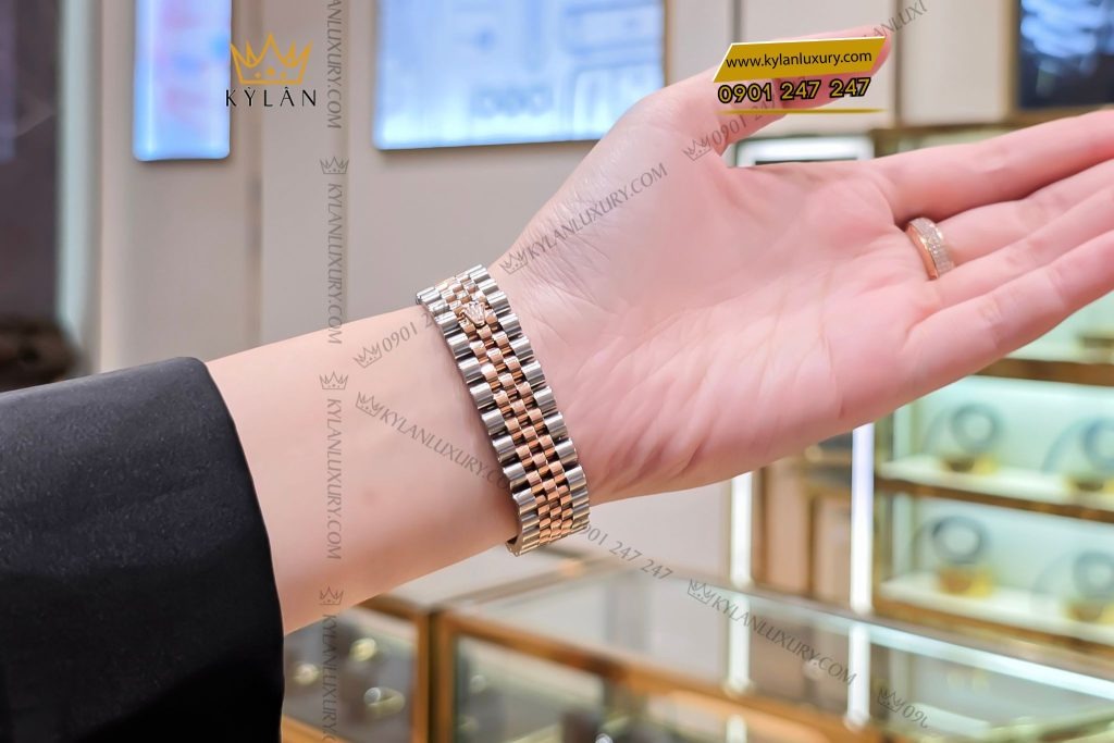 Kỳ Lân Luxury dong ho rolex datejust 31 278271 mat chocolate 5 Đồng hồ Rolex Datejust 31 278271-0004 mặt Chocolate