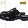 Giày da cá Alligator đính logo chữ T vàng nguyên khối Au750