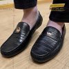 Giày da cá Alligator đính logo vương miện Kỳ Lân