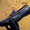 Giày da cá Alligator đính logo vương miện Kỳ Lân
