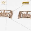 Giày nam da cá Alligator đính logo vương miện full kim cương