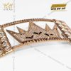 Giày nam da cá Alligator đính logo vương miện full kim cương