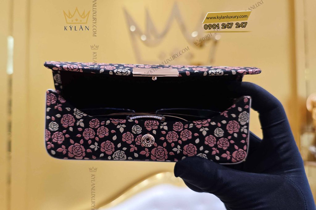 Kỳ Lân Luxury hop dung mat kinh bong hoa 3 Hộp đựng mắt kính bông hoa
