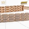 Lắc tay ổ khóa vàng nguyên khối Au750 đính kim cương