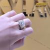 Nhẫn Rolex demi vàng nguyên khối Au750 đính viên chủ 8ly1