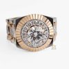 Nhẫn Rolex demi vàng nguyên khối Au750 đính viên chủ 8ly1