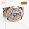 Nhẫn Rolex demi vàng nguyên khối Au750 đính viên chủ 8ly1