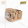 Nhẫn Rolex vàng hồng nguyên khối Au750 đính viên chủ 9ly