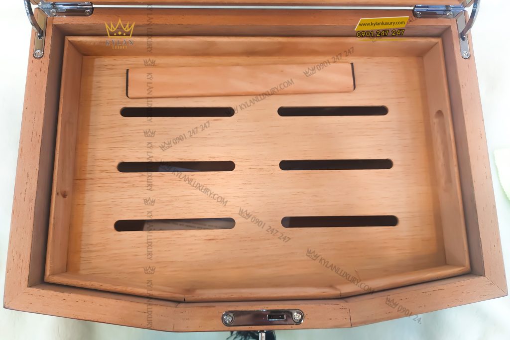 Kỳ Lân Luxury tu dung xi ga humidor lubinski mau nau sam 7 Tủ đựng xì gà Humidor Lubinski màu nâu sẫm