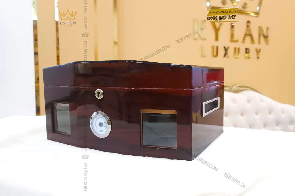 Kỳ Lân Luxury tu dung xi ga humidor lubinski mau nau sam 9 Tủ đựng xì gà Humidor Lubinski màu nâu sẫm