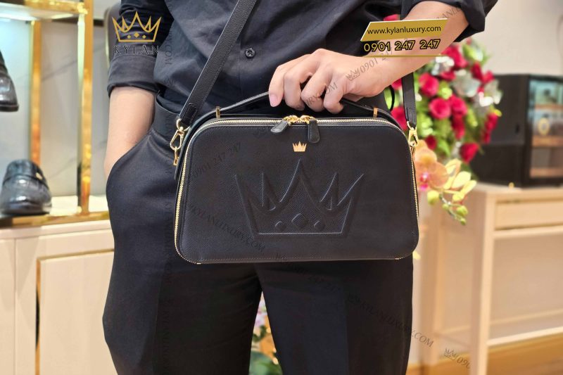 Túi Clutch KyLan Signature da Epsom mix da cá Alligator